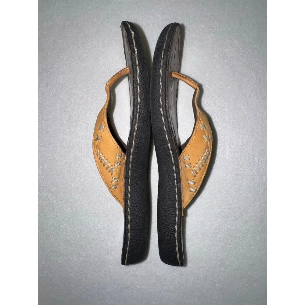 Keen Cush Women's Leather Thong Sandals Flip Flops Brown Size 10M
